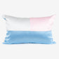 Pink, Blue & Silver Rectangle Cushion