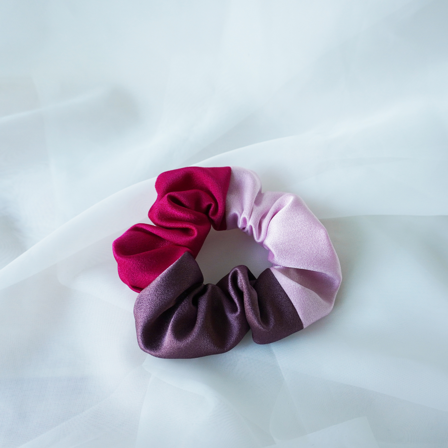 In The Pink Colour Block Scrunchie