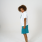 Teal Jersey Cotton Shorts