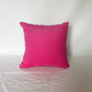 Mini Pink & Orange Argyle Cushion - Ready Made