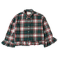 Upcycled Green & Red Check Shirt