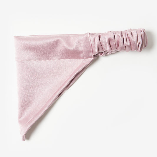 Scrunchie Style Pet Bandana in Dusky Pink