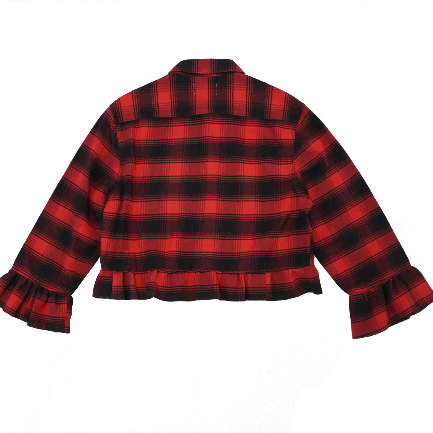 Red & Black Upcycled Check Shirt